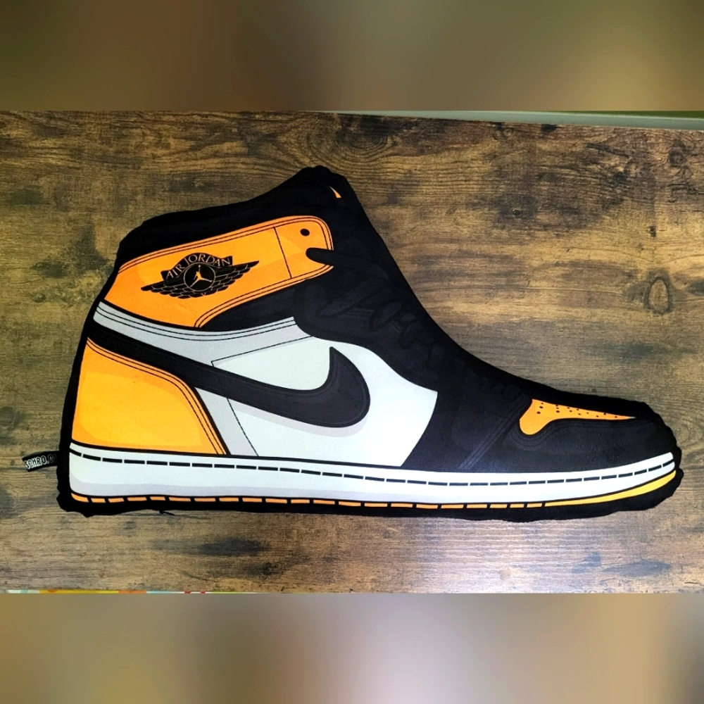 OG Yellow Toe AJ1 Sneaker Pillow